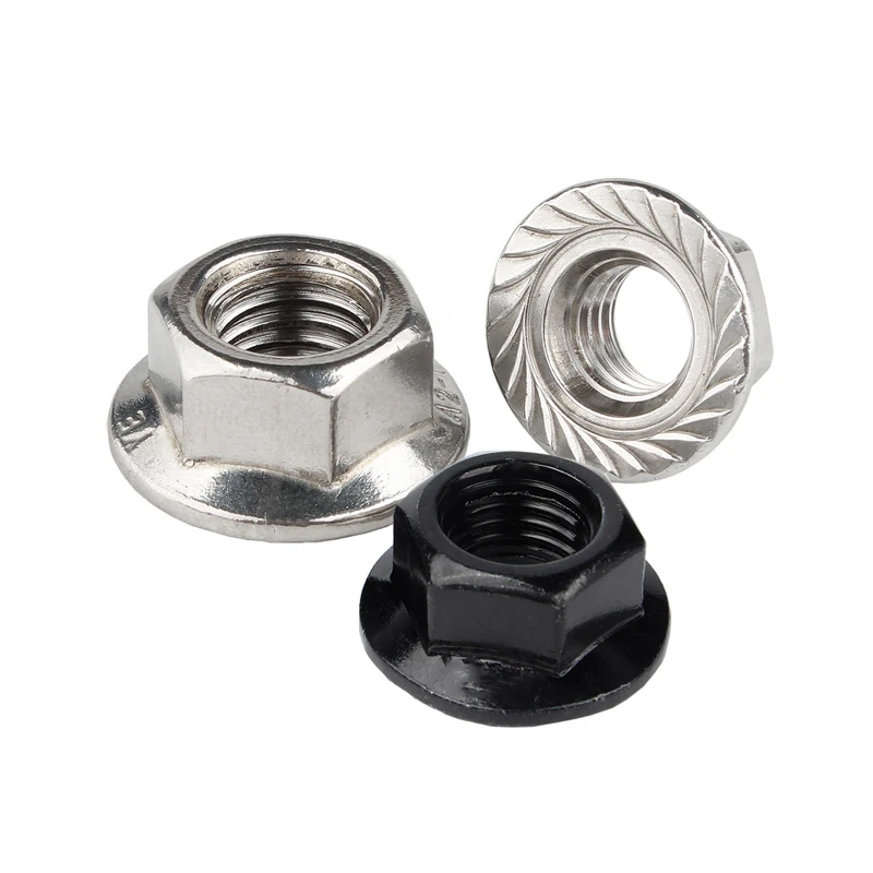 Locknuts với máy giặt khóa răng bên ngoài
