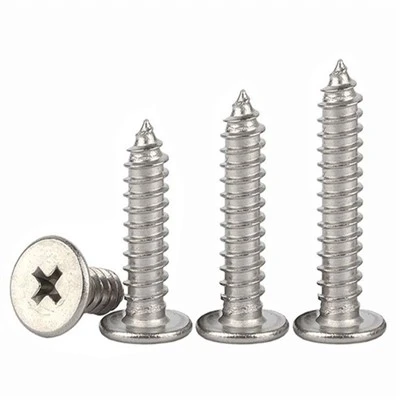 Vít khai thác đầu phẳng mỏng bằng thép không gỉ